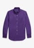 Custom fit overhemd met logoborduring - Medieval Purple / Paars
