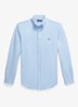 Custom fit overhemd met logoborduring - Austin Blue / Blauw