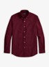 Custom fit overhemd met logoborduring - Classic Wine / Wijnrood