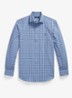Custom fit overhemd met ruitdessin en logoborduring - Blue Multi / Blauw
