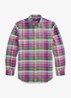 Custom fit overhemd met ruitdessin - Pink Blue Multi / Roze