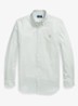 Custom fit overhemd met ruitdessin - Faded Mint White / Mint