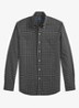 Custom fit overhemd met ruitdessin - Polo Black Cream / Zwart