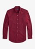 Custom fit overhemd met ruitdessin - WINE/NERO