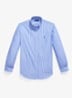 Custom fit overhemd met streepprint - Med Blue White / Blauw