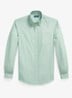 Custom fit overhemd met streepprint - Faded Mint White / Mint