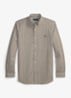 Custom fit overhemd met streepprint - 4655AG Nutmeg Brown