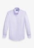 Custom fit overhemd met streepprint - Powder Purple White / Paars