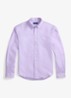 Custom Fit overhemd van linnen - Powder Purple/Cream PP-ZY4D