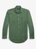 Custom Fit overhemd van linnen - Fatigue / Groen