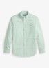 Custom fit Oxford overhemd met ruitdessin - Faded Mint/White / Mint