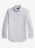 Custom fit Oxford overhemd met streepprint - 6636A NAVY WHITE-ZYEG