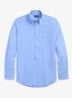 Custom fit poplin overhemd met stretch - Cabana Blue / Blauw