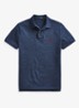 Custom slim fit polo met logoborduring - Classic Royal Heather / Blauw