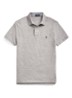 Custom slim fit polo met logoborduring - Canterbury Heather / Grijs