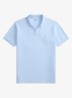 Custom slim fit polo met logoborduring - Office Blue/C1714-ZXU8