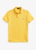 Custom slim fit polo van piqué katoen - Yellowfin/C7370