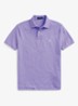 Custom slim fit polo van piqué katoen - Cactus Purple