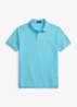 Custom slim fit polo van piqué katoen - Perfect Turquoise/C2240-ZYV8