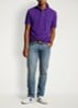 Custom slim fit polo van piqué katoen - Chalet Purple/C5229