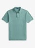 Custom slim fit polo van piqué katoen - Greenscape / Groen