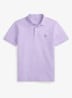 Custom slim fit stretch mesh Polo-shirt - Powder Purple / Lichtpaars