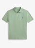 Custom slim fit stretch mesh Polo-shirt - Light Green / Lichtgroen
