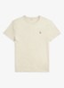 Custom slim fit T-shirt met logoborduring - Expedition Dune Heather / Beige
