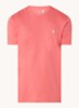Custom slim fit T-shirt met logoborduring - Pale Red/C7194-40J0