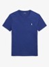 Custom slim fit T-shirt met logoborduring - Earth Blue/C8135-45TZ