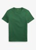 Custom slim fit T-shirt met logoborduring - Washed Forest/C7598-45TX