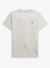 Custom slim fit T-shirt met logoborduring - Light Sport Heather/C5956-45U3