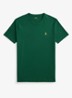 Custom slim fit T-shirt met logoborduring - New Forest/C1429-48JM