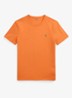 Custom slim fit T-shirt met logoborduring - Bedford Orange/C5190-46XA
