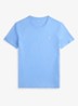 Custom slim fit T-shirt met logoborduring - Bristol Blue/C1359-47WX