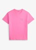 Custom slim fit T-shirt met logoborduring - Baja Pink/C6995-ZYVC