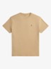 Custom slim fit T-shirt met logoborduring - Vintage Khaki / Khaki