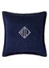 Cvelvet sierkussenhoes 50 x 50 cm - Donkerblauw