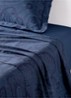 Doncaster laken van katoensatijn 120TC - Donkerblauw