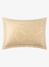 Doncaster Ruffle kussensloop van katoensatijn - Beige