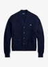 Fijngebreid vest met logoborduring - Hunter Navy