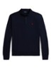 Fijngebreide trui met logoborduring - Donkerblauw