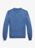 Fijngebreide trui met logoborduring - Clarity Blue Heather / Blauw