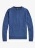 Fijngebreide trui van wol met logoborduring - Tide Pool Blue / Blauw
