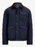 Gewatteerd jack met quilt patroon en corduroy kraag - College Navy FA22-3TXN / Donkerblauw