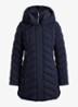 Gewatteerde jas met capuchon - Donkerblauw