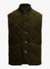 Gilet van corduroy met quilt patroon - Company Olive-2YWD / Olijfgroen