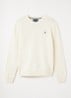 Grofgebreide pullover met logo - Gebroken wit