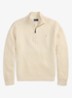 Grofgebreide trui in wolblend met halve rits - Andover Cream-34TY / Beige