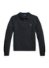 Grofgebreide trui in wolblend met polokraag - Dark Granite Heather / Donkergrijs